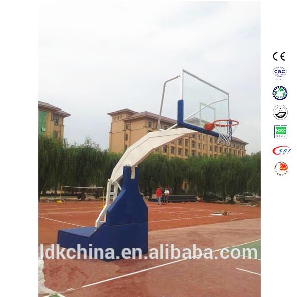 Wholesale Price Electronic Basketball Scoreboard -
 Height adjustable indoor standard basketball hoop hydraulic stand – LDK