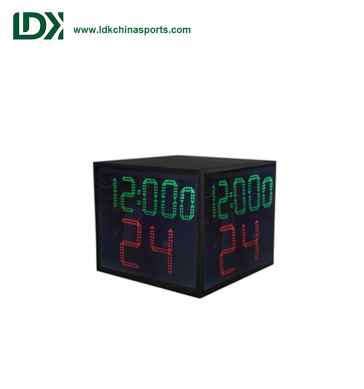 5 dígits grans LED 4 costats 24 segons Presa de rellotge per al bàsquet