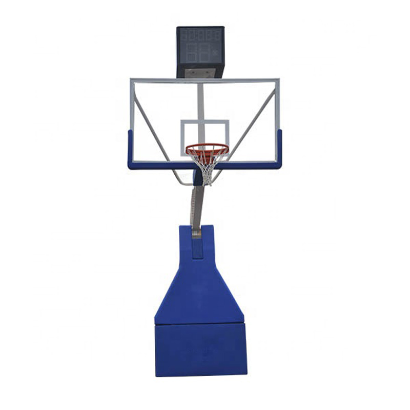 Portable indoor electric hydraulic basketball stand professional basketball hoop