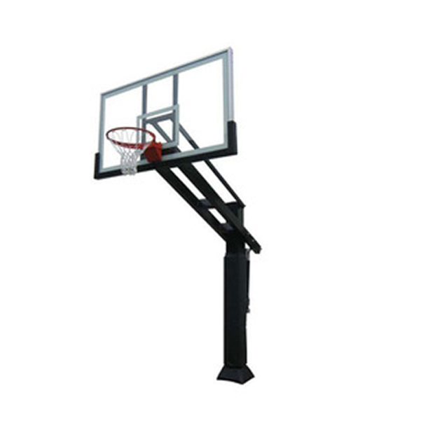 Height basketball system goal in ground adjustable basketball hoop