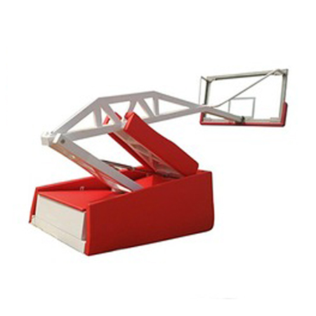 Factory Outlets Entertainment Adjustable Basketball Stand -
 Indoor Hydraulic Basketball System Foldable Basketball Hoop With Wheels – LDK