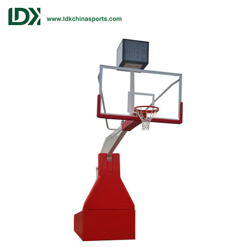 Indoor Training Portable Hydraulic Basketball Stand For Basketball Club