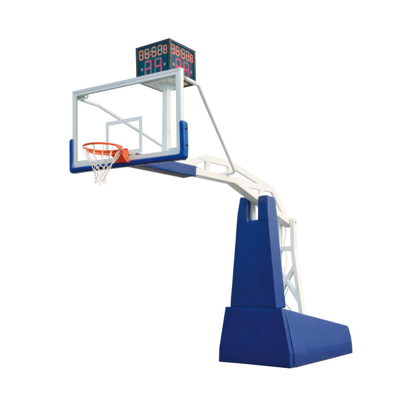 Electric Hydraulic basketball hoop stand foldable basketball back stop