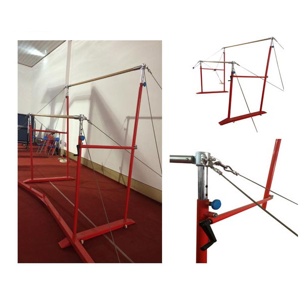 Training Gymnastics Equipment Height Adjustable Asymmetric Parallels Uneven Bars For Sale