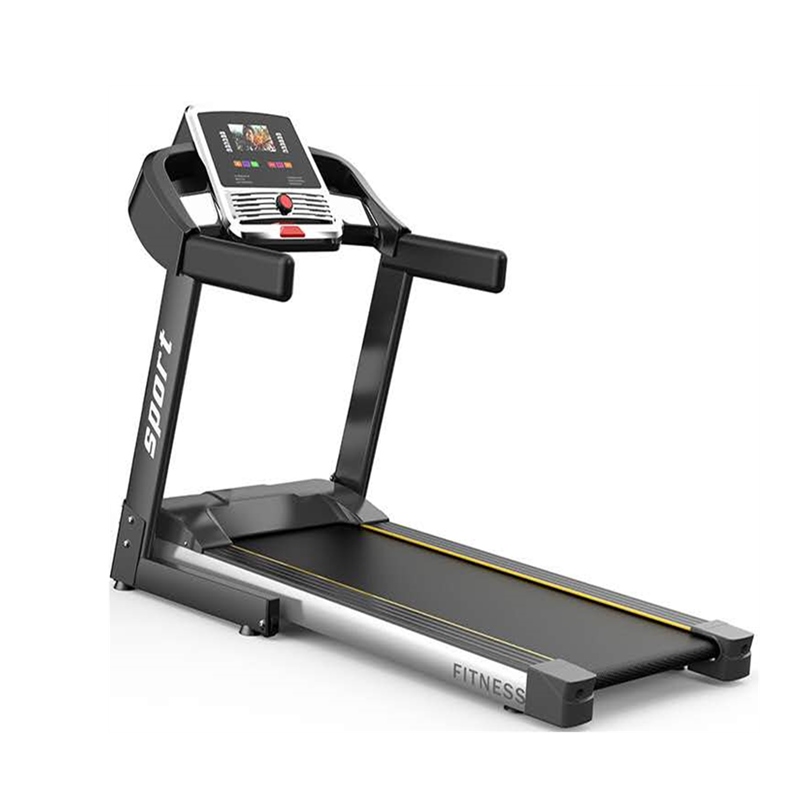 Latest Sports Equipment Slim Foldable Treadmill Belt Black Gym Fitness Shock Absorber Treadmill With Heart Rate Sensor