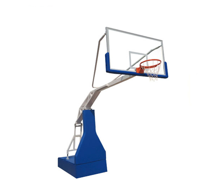 Professional indoor acrylic backboard academy hydraulic basketball hoop