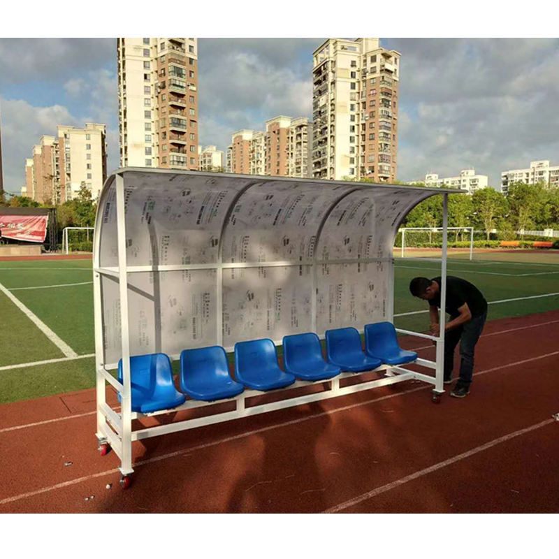 Heavy Duty Football Bench/Seats Portable Aluminum Soccer Players Dugout Outdoor Soccer Team Shelter