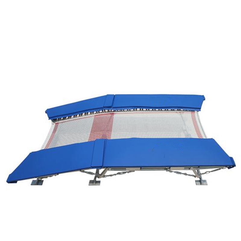 Gymnastic equipment stunt trampoline bouncer jump double trampoline