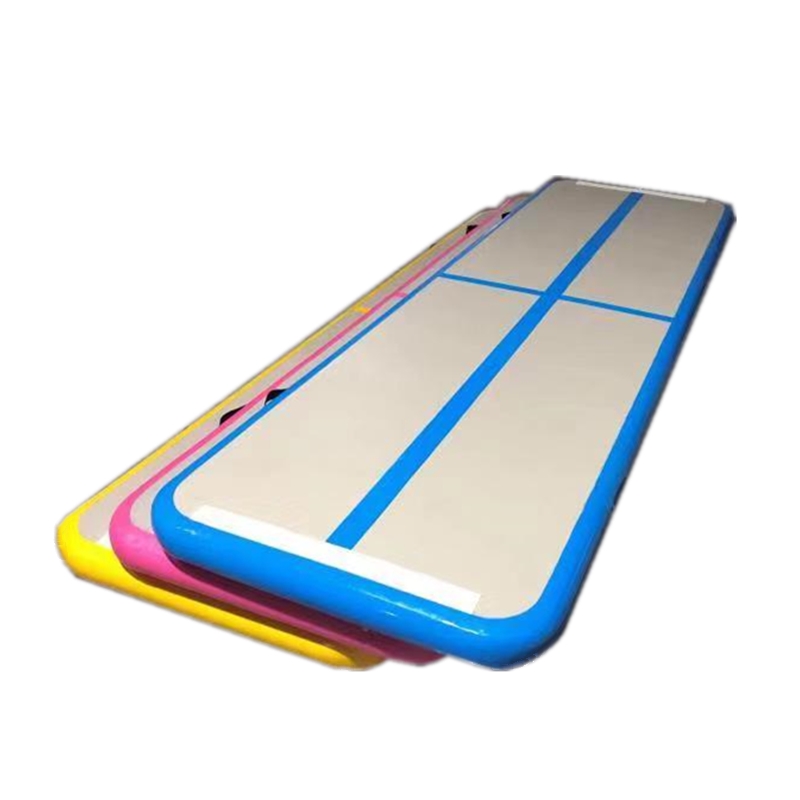 Wholesale fitness equipment long trampoline mat gymnastic inflatable mat