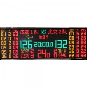 LDK sports equipment Stadium Led Display 320mm*160mm Outdoor Electronic Scoreboard For Basketball