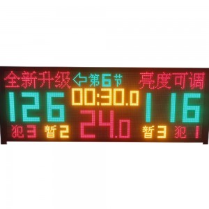 LDK sports equipment high brightness and large led production display board scoreboard