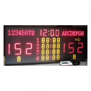 LDK sports equipment Basketball scoreboard electronic 24s countdown ball game remote control indoor scoreboard