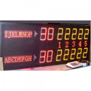 LDK sports equipment 2024 electronic led portable basketball scoreboard from China