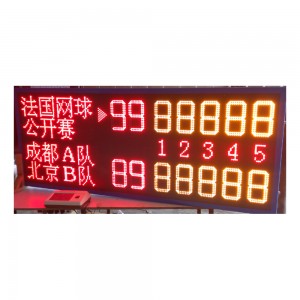 LDK sports equipment waterproof nuelectronic soccer modules led football digital scoreboard for tennis
