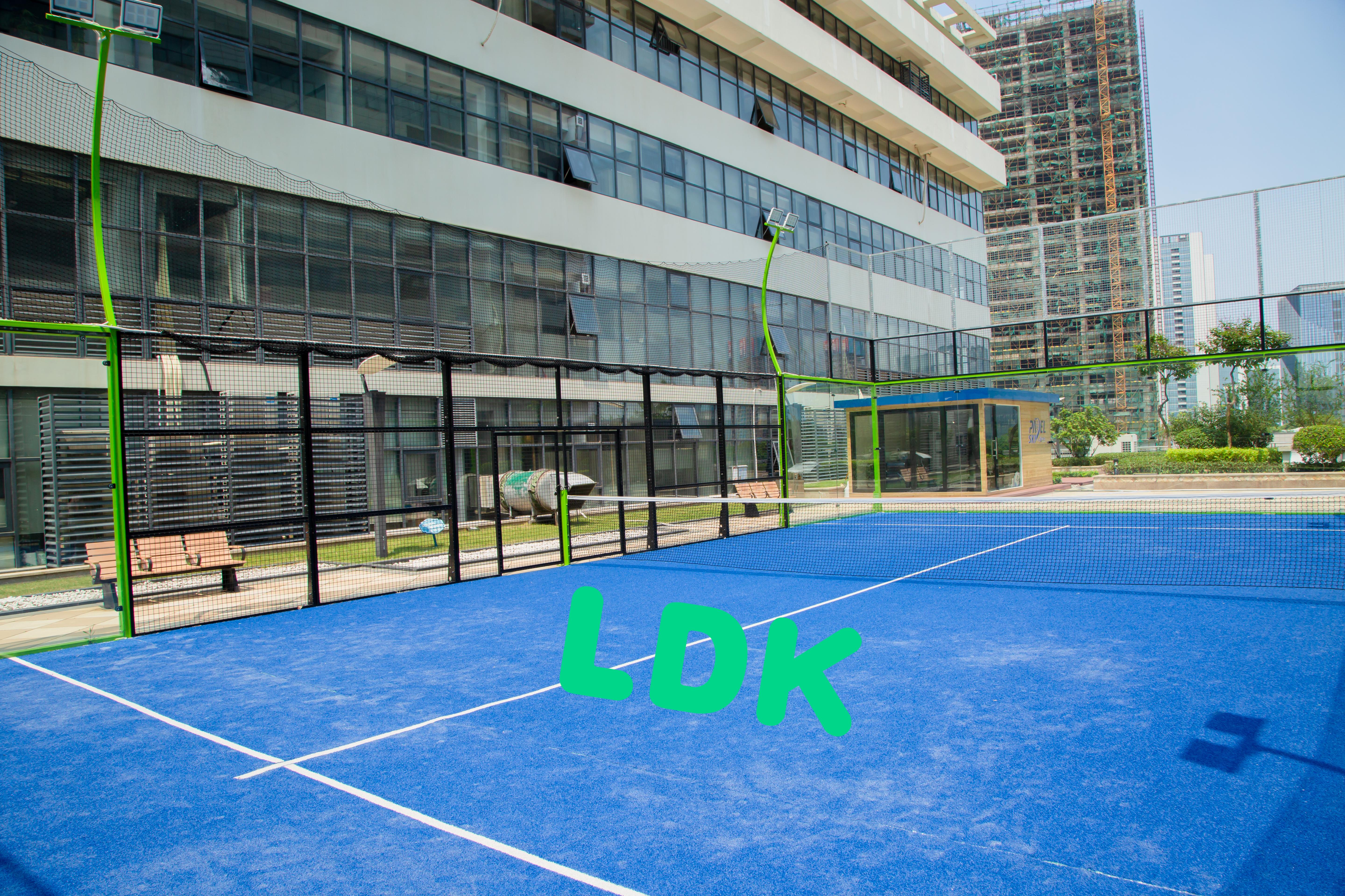 LDK Semi Panoramic Padel Court Synthetic Turf Full View Paddle Tennis Court