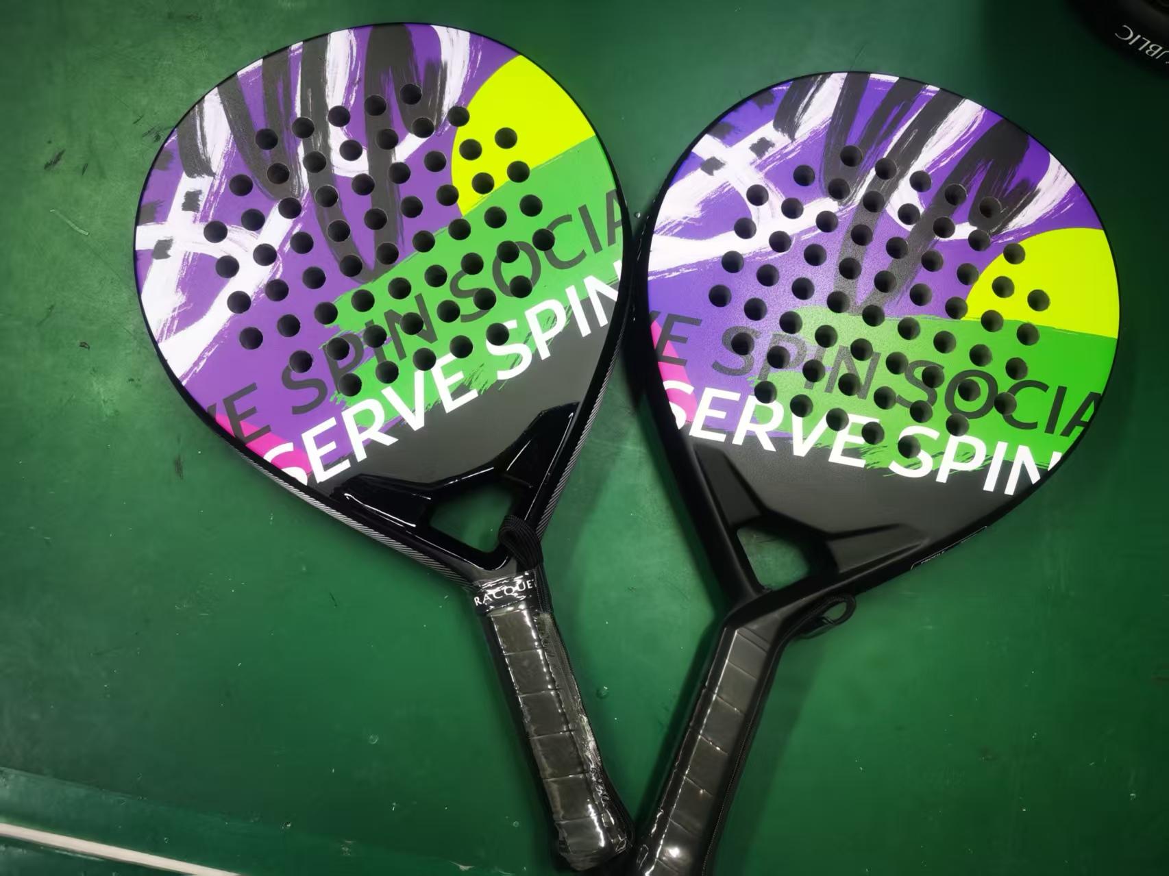 High Quality Customized Premium Professional Carbon Fiber Beach Padel Tennis Racket Padel Tennis Racket (7)
