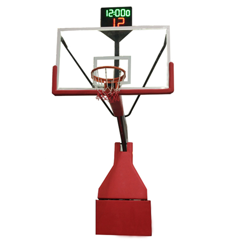 Hydraulic movable basketball hoop set fiba standard basketball stand