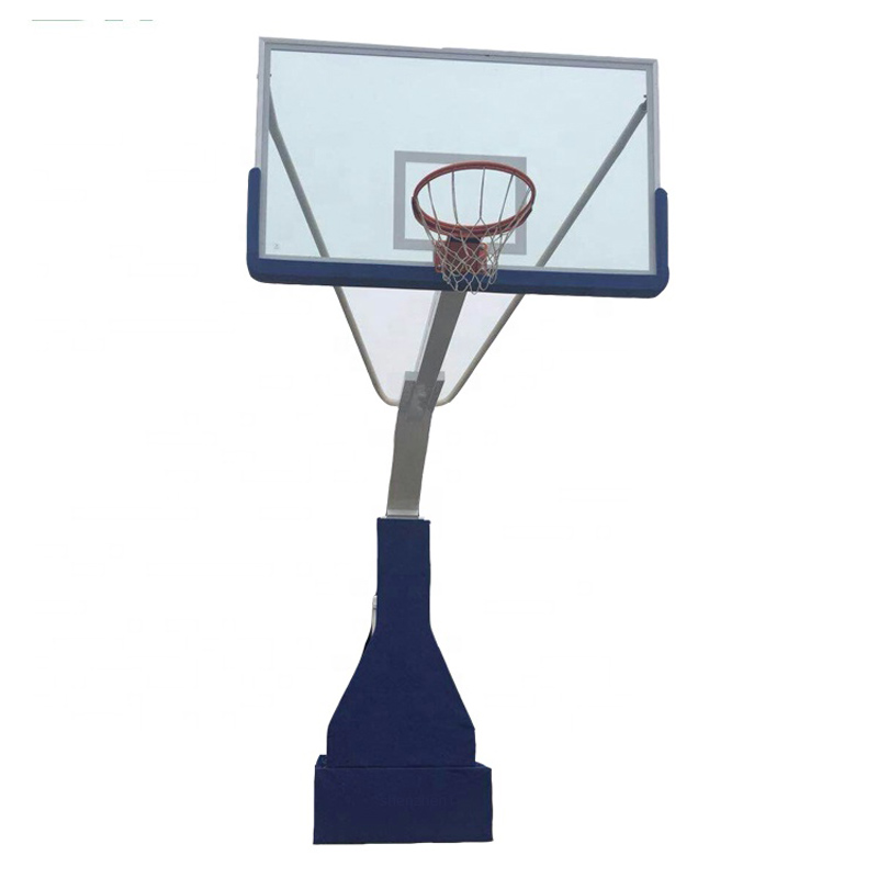 Indoor portable manual hydraulic basketball hoop stand basketball pole