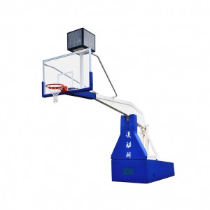Fiba Bola Keranjang Profesional Electric Equipment Hydraulic Basketball StandHoop untuk Dijual