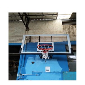 Wall Mounted Safety Adjustable Tempered Glass Basketball Goals for School