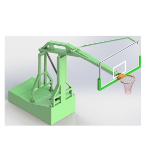 Sports Equipment Foldable Portable Hoop Hydraulic Basketball Stand Customized