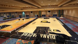 Advanced Indoor Wooden Floors Sports Training ground Spliced Wooden Floors For Competition Venues