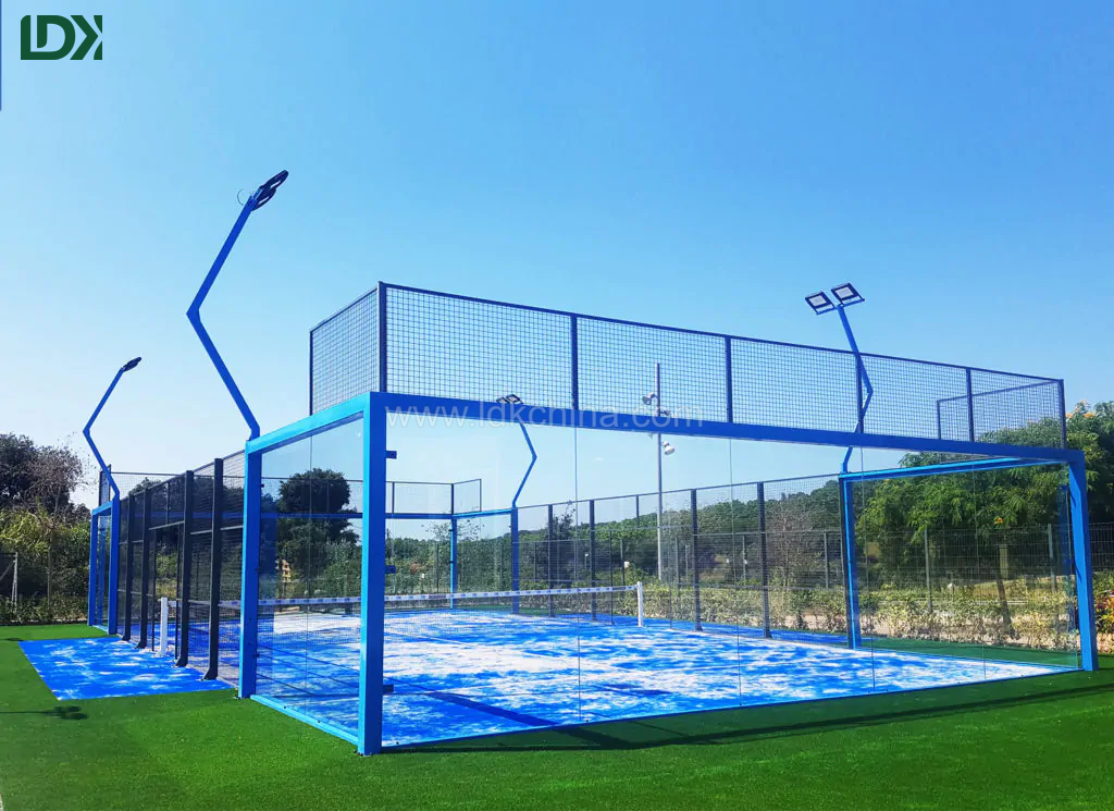 Panoramic Multi-Purpose Padel Court for Outdoor Sports Clue with Football Basketball Volleyball Tennis Facilities