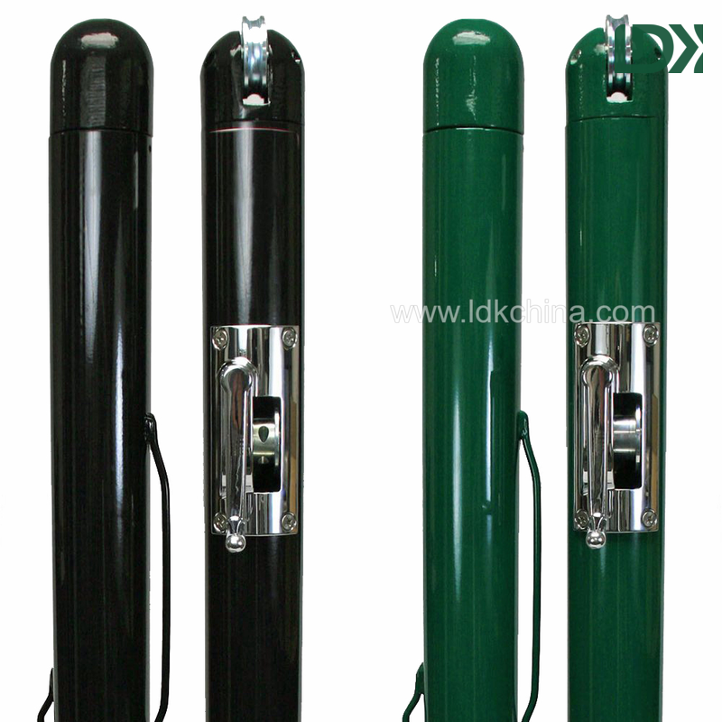 Low Price Hot Sale Inground Pickleball Post Outdoor Tennis Court Pole Pickleball Pole