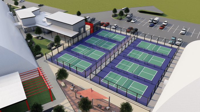 Professional Pickleball Court System for Club and Sports Center Projects