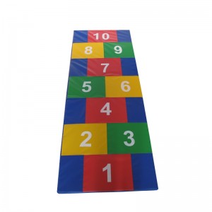 Kids Customized Gymnastic Floor Exercise Mat Colorful Number Play Mat