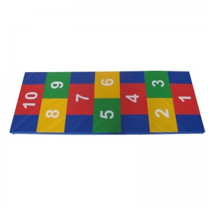 Kids Customized Gymnastic Floor Exercise Mat Colorful Number Play Mat