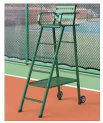 Outdoor Equipment Tennis Court Umpire Chair Portable Aluminium Chair For Referee