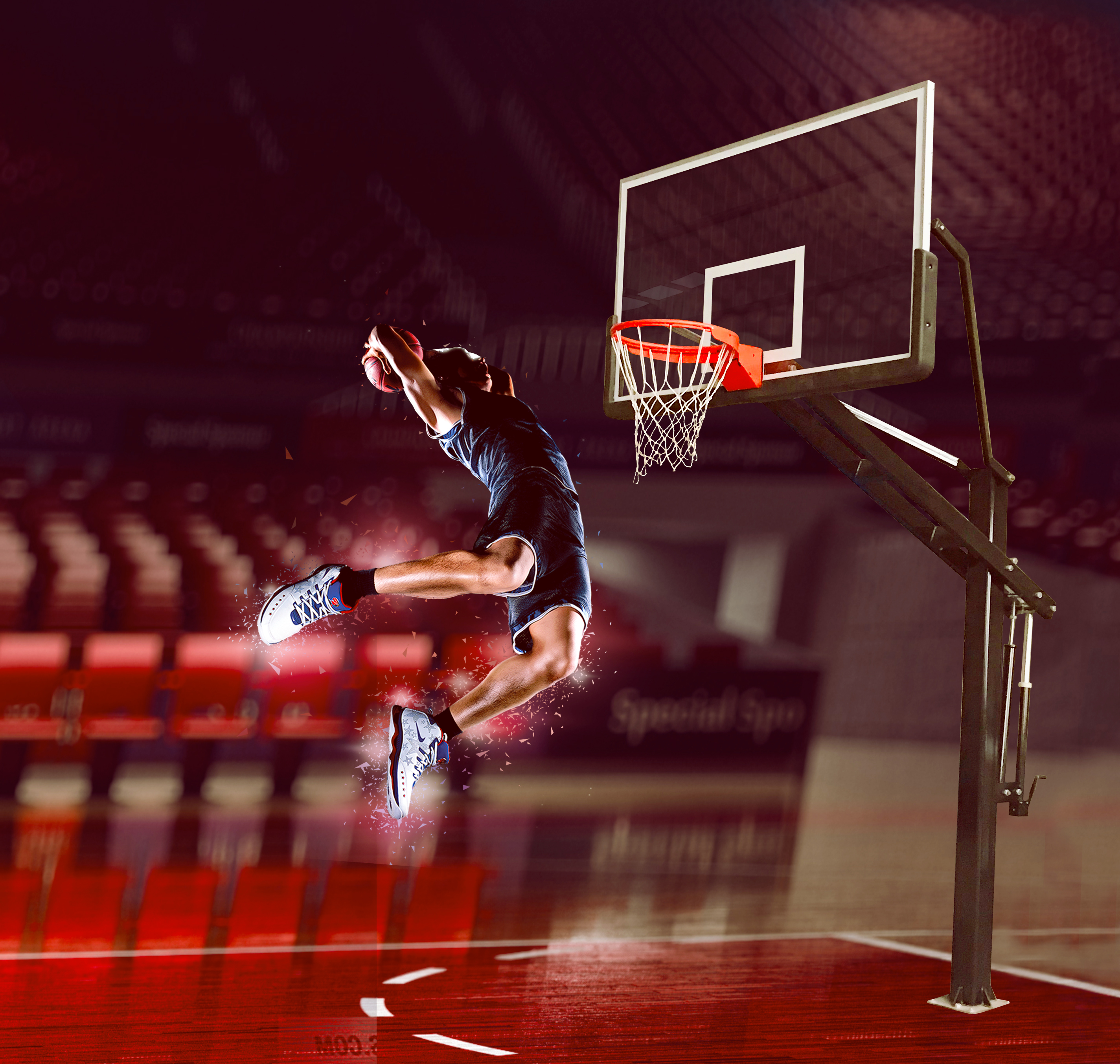 Supporto da basket regolabile in altezza in vendita calda Canestro da basket