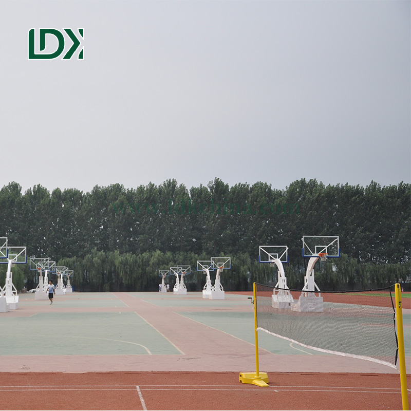 LDK Factory Wholesale New Arrivals Electric Hydraulic Portable Basketball Stand System for home