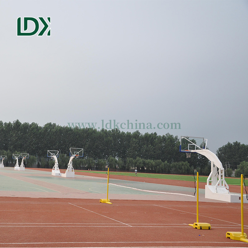 LDK Factory Wholesale New Arrivals Electric Hydraulic Portable Basketball Stand System for home