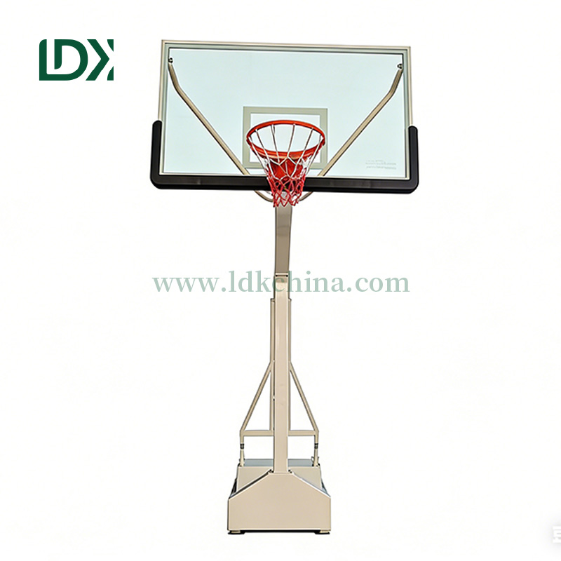 LDK Factory Wholesale New Arrivals Electric Hydraulic Portable Basketball Stand System for home