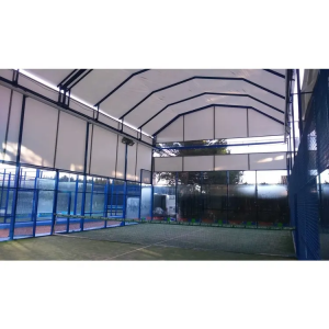 LDK Good Price Panoramic Padel Tennis Courts with roof artificial grass Tennis Court for Sale