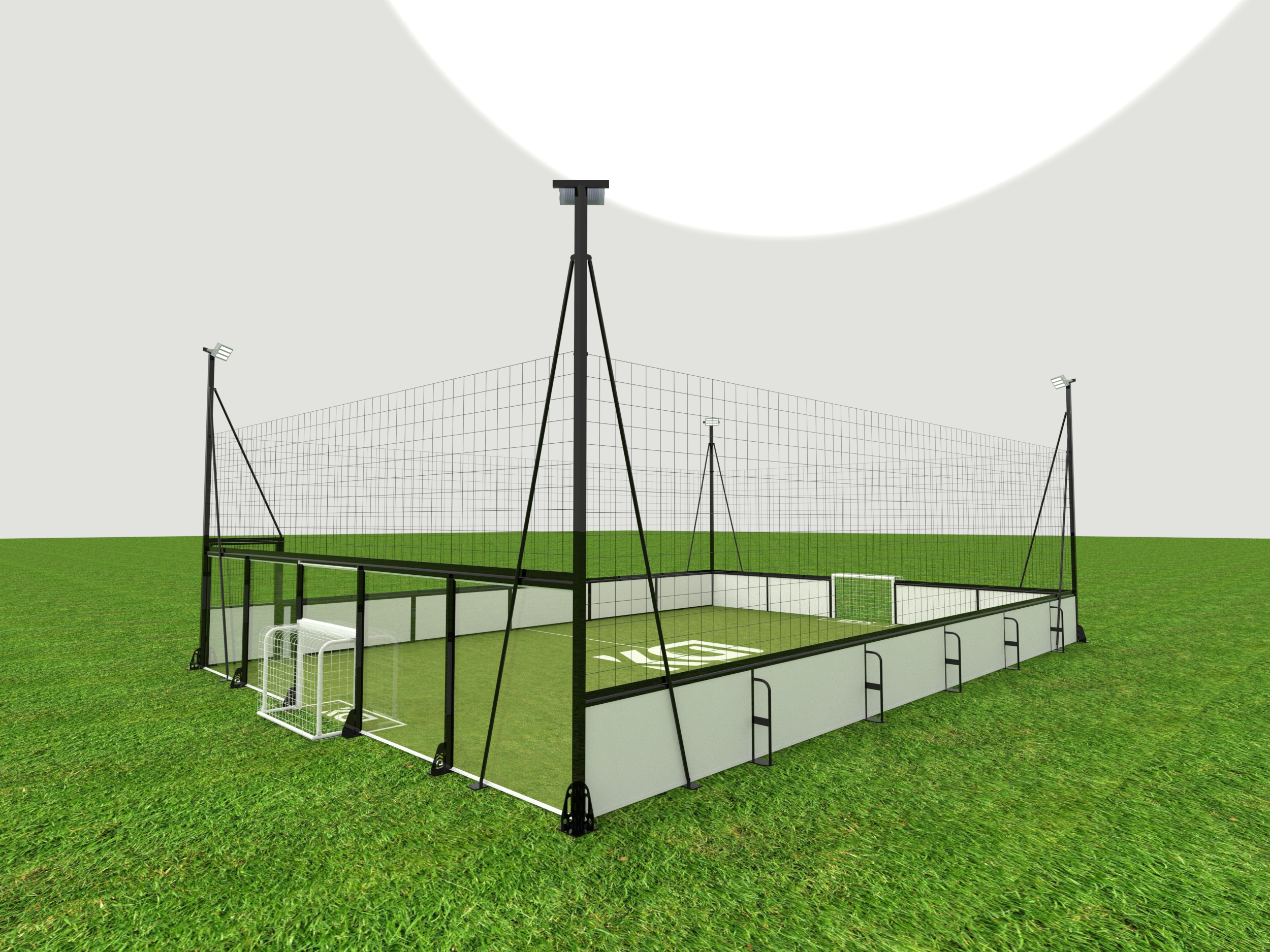Portable Cage Soccer Court Solution Easy Assembly for Schools and Clubs High Performance Football Training Equipment Featured Image