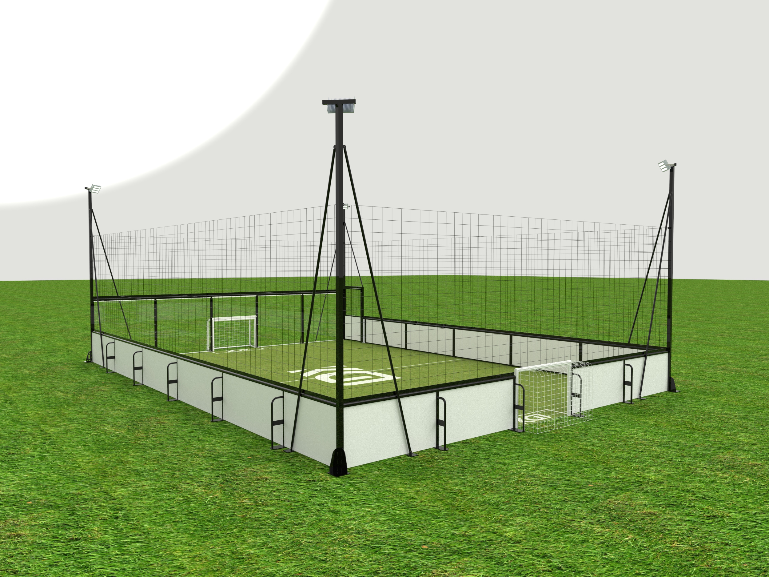 Portable Cage Soccer Court Solution Easy Assembly for Schools and Clubs High Performance Football Training Equipment
