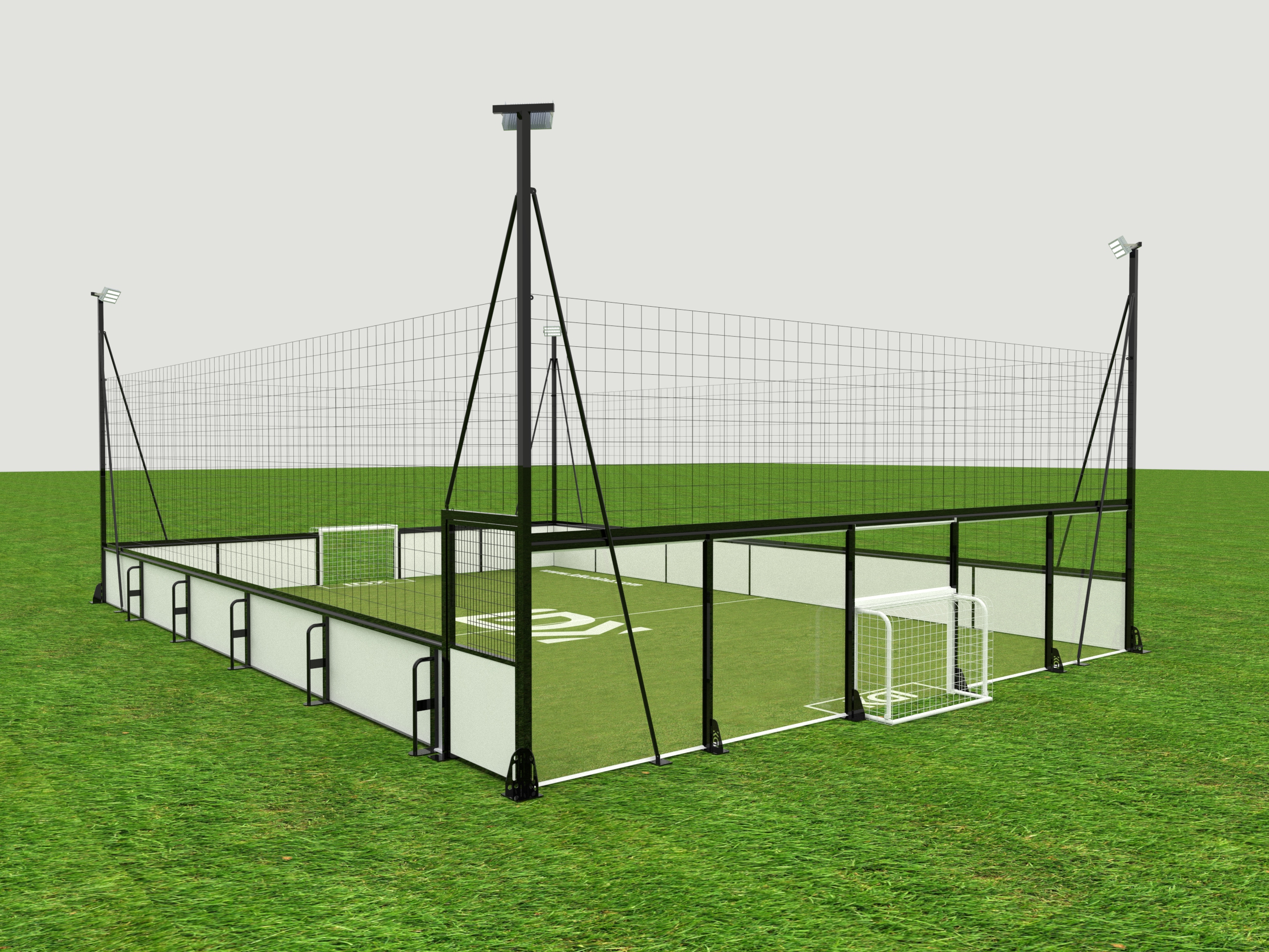 Portable Cage Soccer Court Solution Easy Assembly for Schools and Clubs High Performance Football Training Equipment