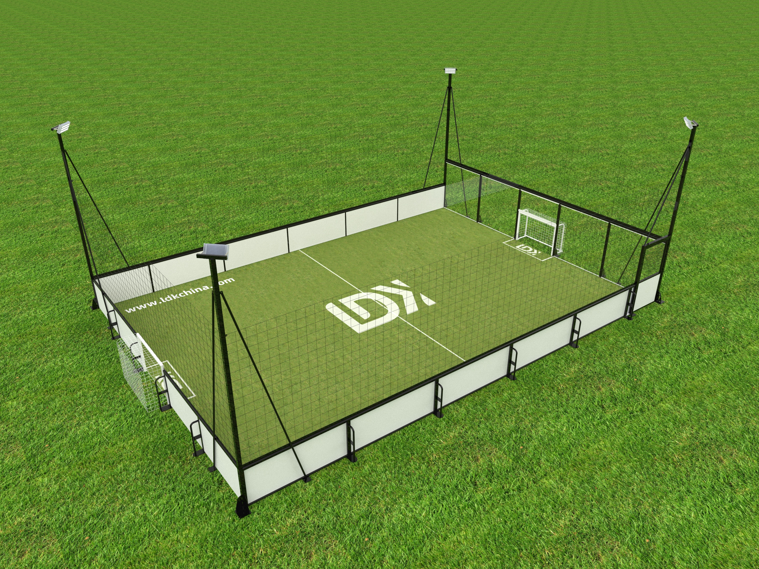 Portable Cage Soccer Court Solution Easy Assembly for Schools and Clubs High Performance Football Training Equipment